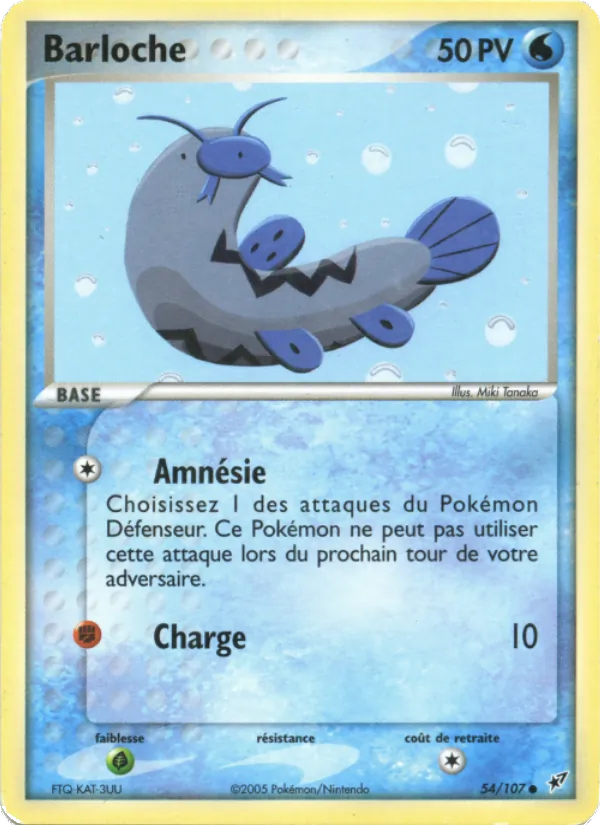 Carte Pokémon Barloche 54/107 de l'extension EX Deoxys