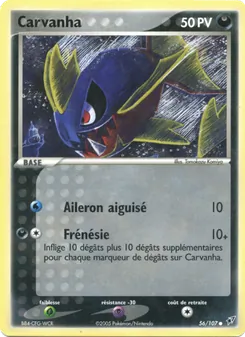 Carte Pokémon Carvanha 56 — EX Deoxys