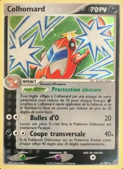 Carte Pokémon Colhomard 6 — EX Deoxys