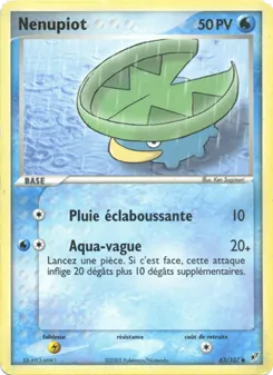 Carte Pokémon Nénupiot 63 — EX Deoxys