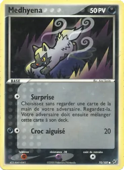 Carte Pokémon Medhyena 70 — EX Deoxys