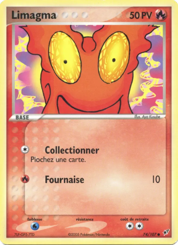 Carte Pokémon Limagma 74/107 de l'extension EX Deoxys