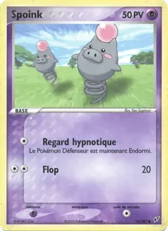 Carte Pokémon Spoink 76 — EX Deoxys