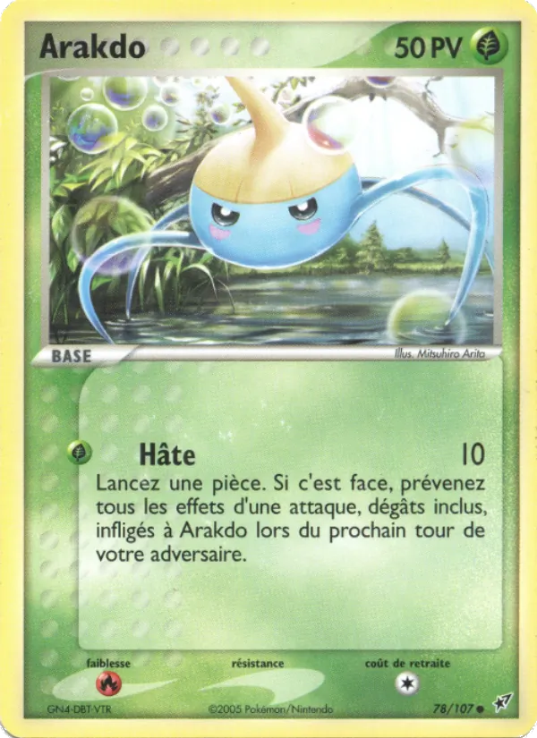 Carte Pokémon Arakdo 78/107 de l'extension EX Deoxys