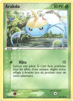 Carte Pokémon Arakdo 78 — EX Deoxys