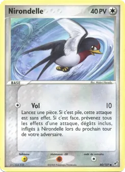 Carte Pokémon Nirondelle 80 — EX Deoxys