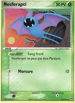 Carte Pokémon Nosferapti 83 — EX Deoxys