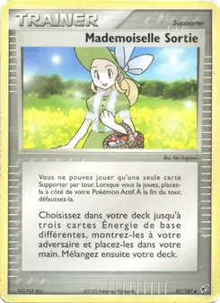 Carte Pokémon Mademoiselle Sortie 87 — EX Deoxys