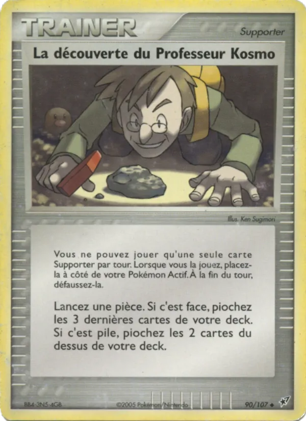 Carte Pokémon La découverte du Professeur Kosmo 90/107 de l'extension EX Deoxys