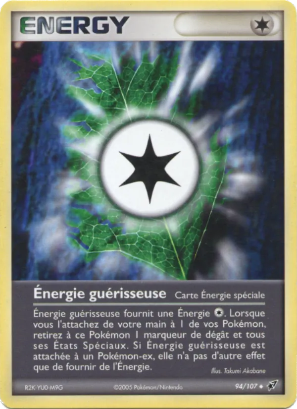Carte Pokémon Énergie guérisseuse 94/107 de l'extension EX Deoxys