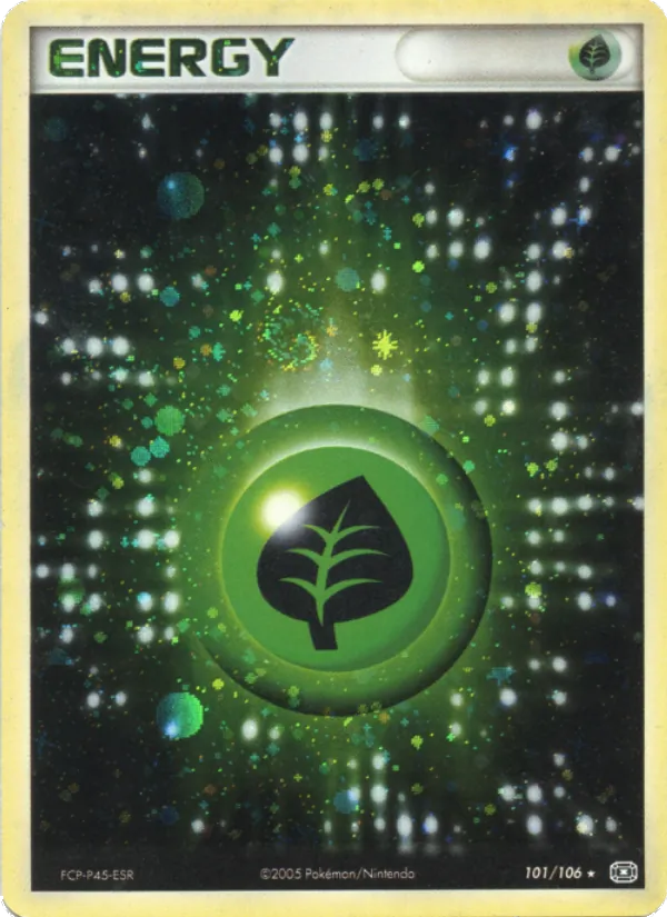 Carte Pokémon Énergie Plante 101/106 de l'extension EX Émeraude