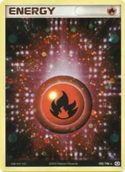 Carte Pokémon Énergie Feu 102 — EX Émeraude