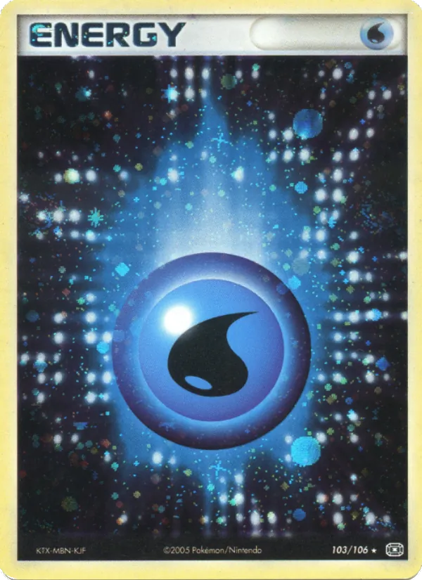 Carte Pokémon Énergie Eau 103/106 de l'extension EX Émeraude
