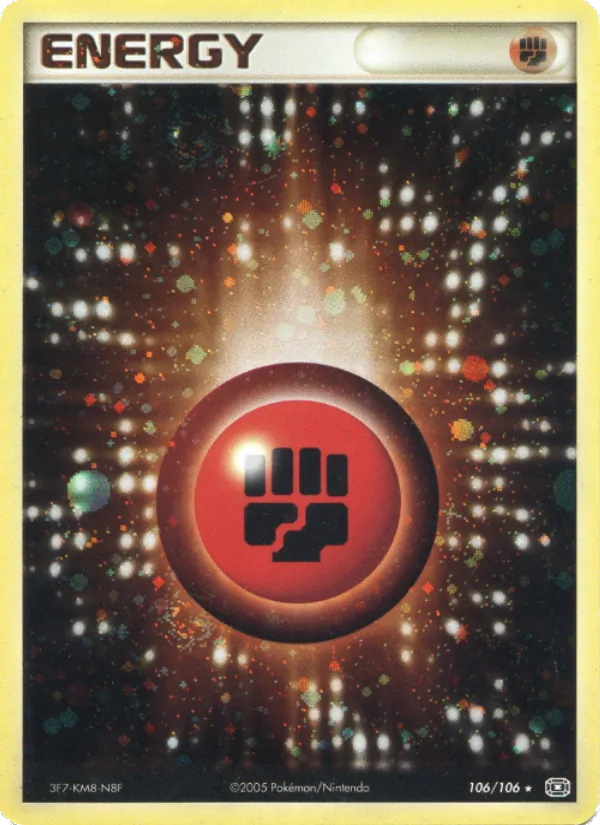 Carte Pokémon Énergie Combat 106/106 de l'extension EX Émeraude