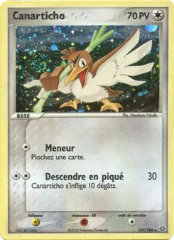 Carte Pokémon Canarticho 107 — EX Émeraude