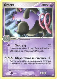 Carte Pokémon Groret 29 — EX Émeraude