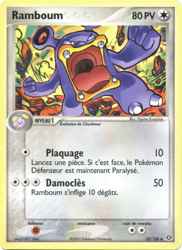 Carte Pokémon Ramboum 35/106 de l'extension EX Émeraude