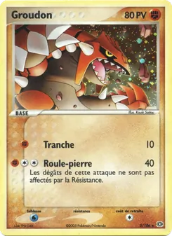 Carte Pokémon Groudon 5 — EX Émeraude
