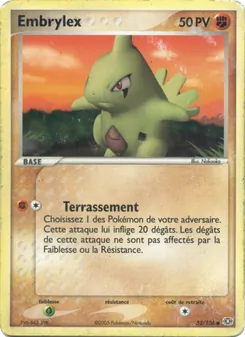 Carte Pokémon Embrylex 52 — EX Émeraude