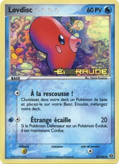 Carte Pokémon Lovdisc 53 — EX Émeraude