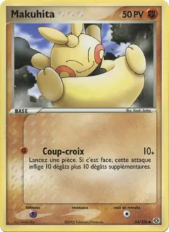 Carte Pokémon Makuhita 54 — EX Émeraude