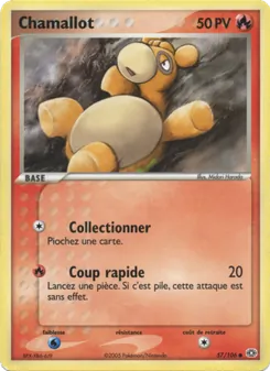 Carte Pokémon Chamallot 57 — EX Émeraude