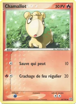 Carte Pokémon Chamallot 58 — EX Émeraude