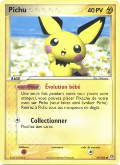 Carte Pokémon Pichu 59 — EX Émeraude