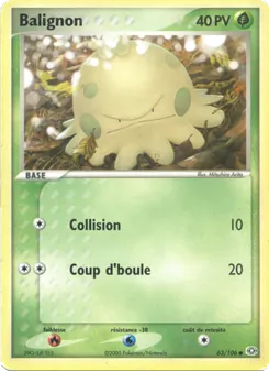 Carte Pokémon Balignon 63 — EX Émeraude