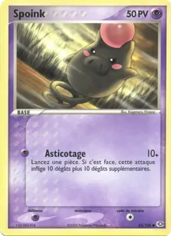 Carte Pokémon Spoink 65 — EX Émeraude
