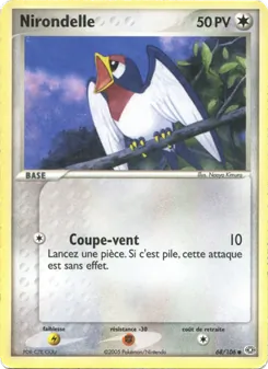 Carte Pokémon Nirondelle 68 — EX Émeraude