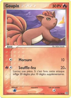 Carte Pokémon Goupix 72 — EX Émeraude