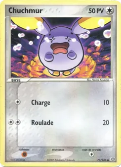 Carte Pokémon Chuchmur 73 — EX Émeraude