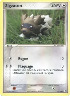Carte Pokémon Zigzaton 74 — EX Émeraude