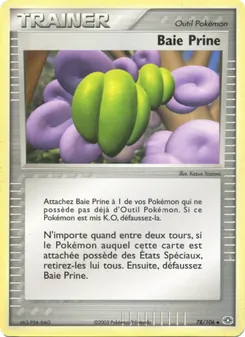 Carte Pokémon Baie Prine 78 — EX Émeraude