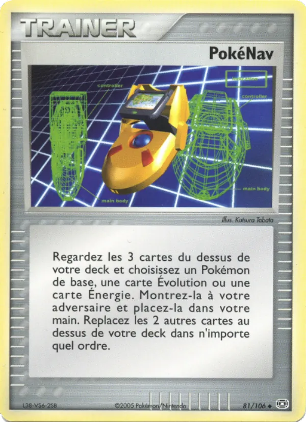 Carte Pokémon PokéNav 81/106 de l'extension EX Émeraude