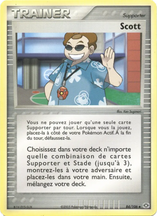 Carte Pokémon Scott 84/106 de l'extension EX Émeraude