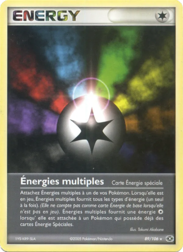 Carte Pokémon Énergies multiples 89/106 de l'extension EX Émeraude