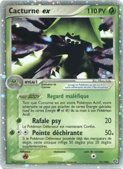 Carte Pokémon Cacturne ex 91 — EX Émeraude