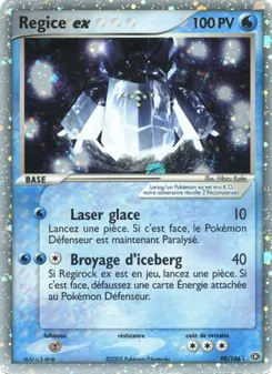 Carte Pokémon Regice ex 98 — EX Émeraude