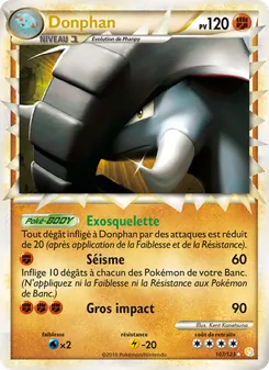 Carte Pokémon Donphan 107 — HeartGold SoulSilver