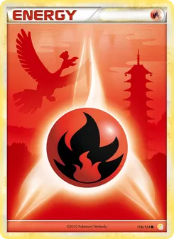 Carte Pokémon Énergie Feu 116 — HeartGold SoulSilver