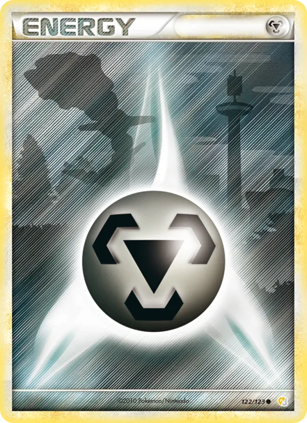 Carte Pokémon Énergie Métal 122/123 de l'extension HeartGold SoulSilver