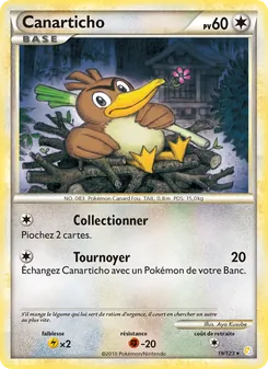 Carte Pokémon Canarticho 19 — HeartGold SoulSilver