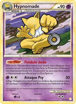 Carte Pokémon Hypnomade 23 — HeartGold SoulSilver
