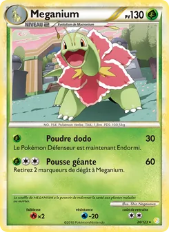 Carte Pokémon Méganium 26 — HeartGold SoulSilver