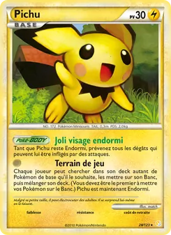 Carte Pokémon Pichu 28 — HeartGold SoulSilver