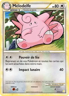 Carte Pokémon Mélodelfe 3 — HeartGold SoulSilver
