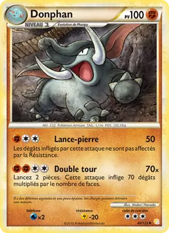 Carte Pokémon Donphan 40 — HeartGold SoulSilver