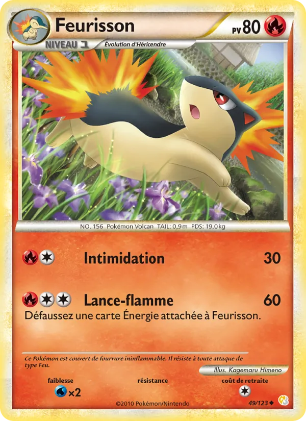 Carte Pokémon Fleurisson 49/123 de l'extension HeartGold SoulSilver